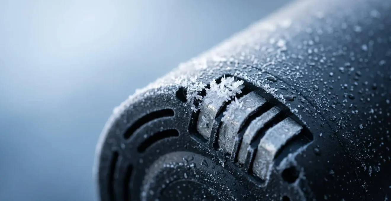 E-bike battery showing cold weather performance impact in winter conditions
