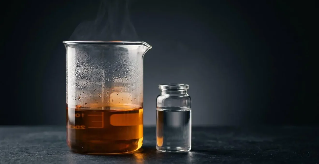 Symbolic representation of vapor formation in hydraulic brake fluid under heat